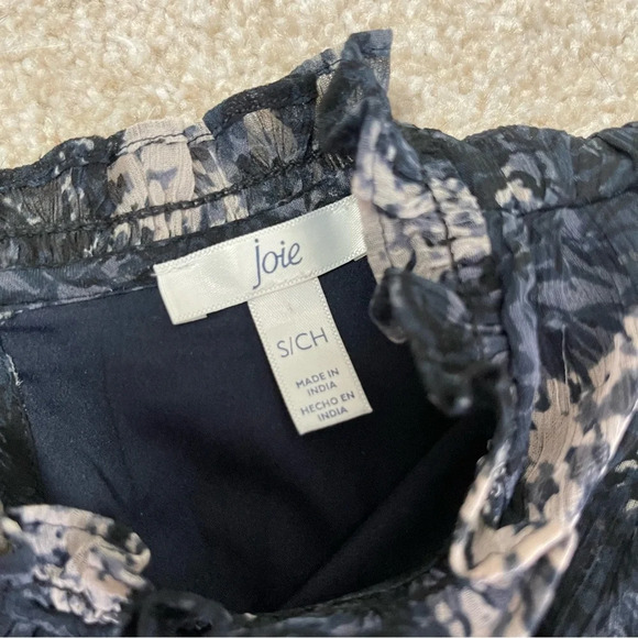 Joie Thelen Mini Swing Dress Baltic Print JE6000PR Sz S - Picture 5 of 11